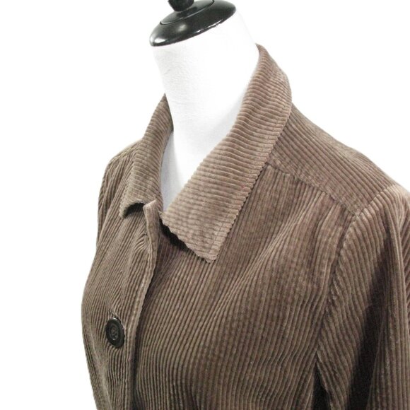 Chadwick's Light Brown Corduroy Button Front Jacket Size Medium - Picture 2 of 6